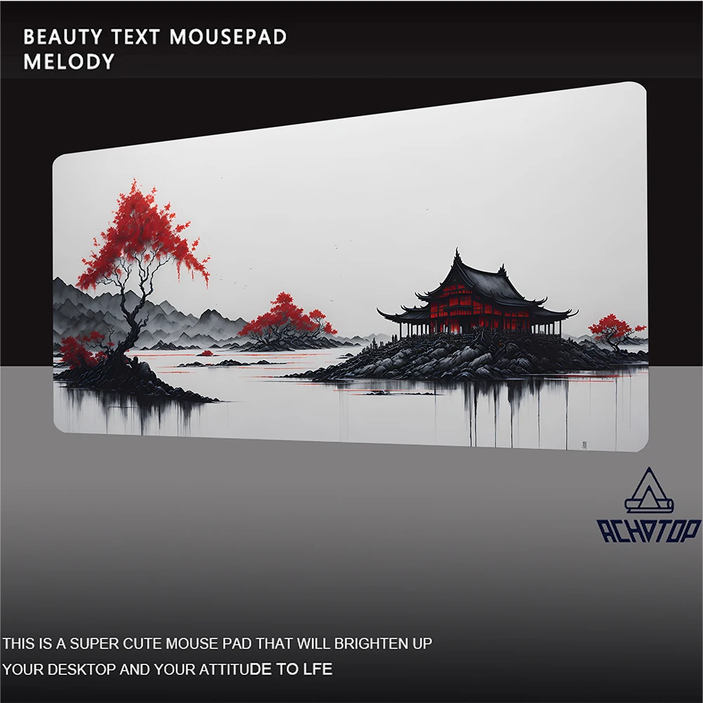 Tapis de souris montagne sérénité japon Art Gamer grand tapis de souris ordinateur portable tapis de souris accessoires de jeu tapis de clavier tapis de souris