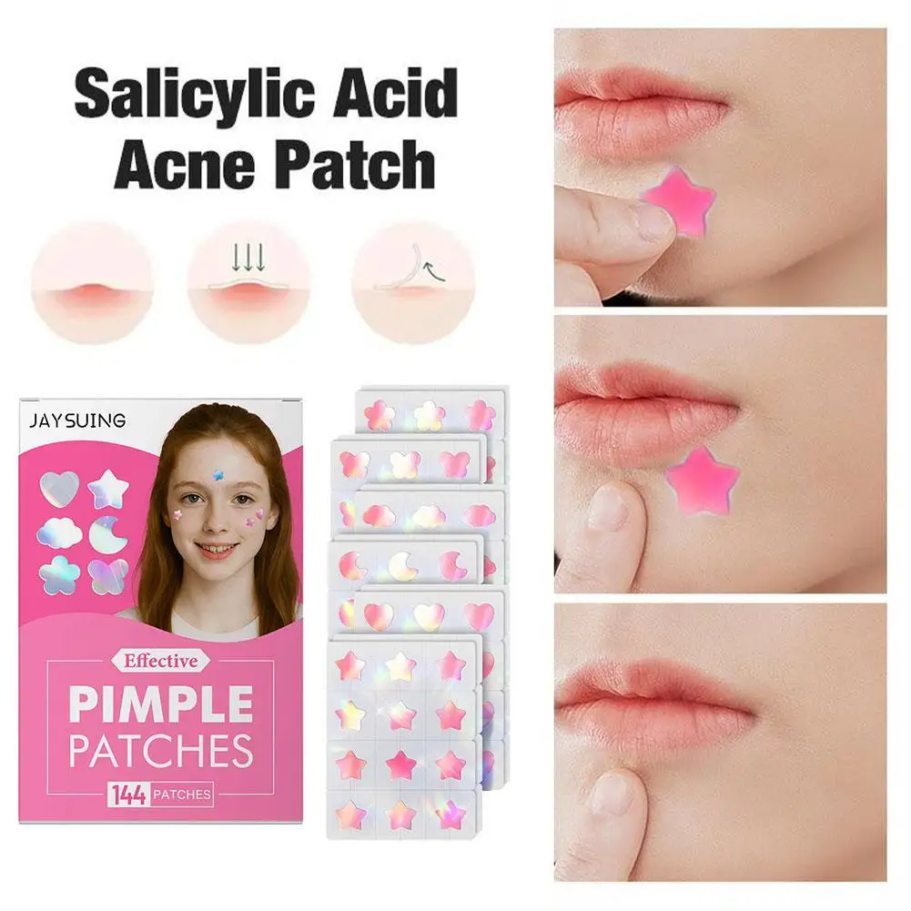 

144pcs Hydrocolloid Acne Patch Repair Acne Cleansing Invisible Breathable Waterproof Acne Cleansing Concealer Fade Clean
