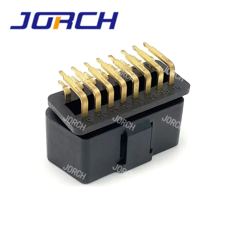 12V 24V J1962 90 Degree Right Angle Pins OBD II OBD 2 OBD2 Male Connector with gold plated pins