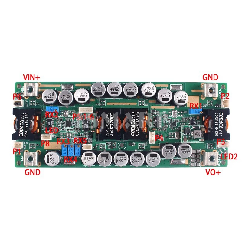 YF-BKT80V70A DC-DC Auto Boost Buck Step up Down Power Supply Solar Fuel Cell Power Supply Adjustable Input/Output 10-75V/70A