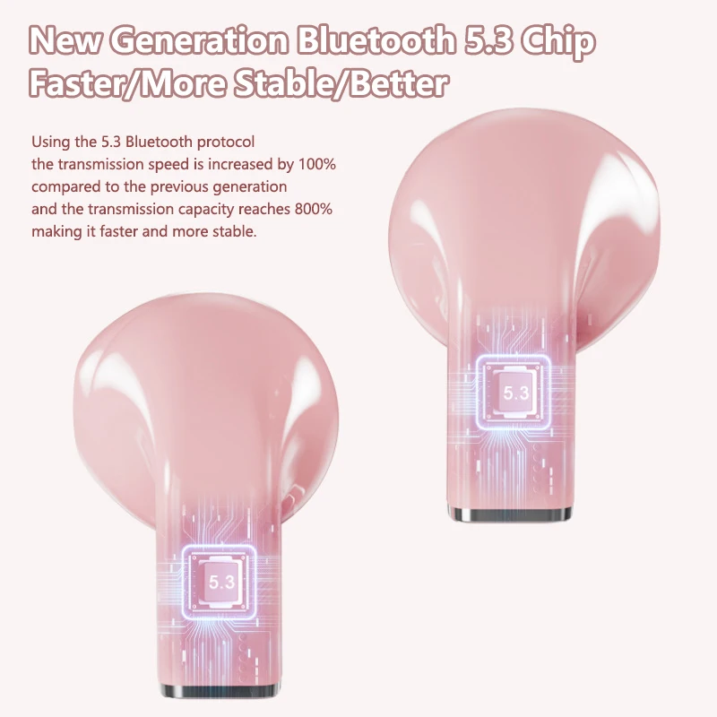 جديد عصري بلوتوث سماعة رأس لاسلكية على شكل قلب TWS سماعة المرأة على شكل قلب داخل الأذن سماعات الأذن زوجين سماعة Presen #4