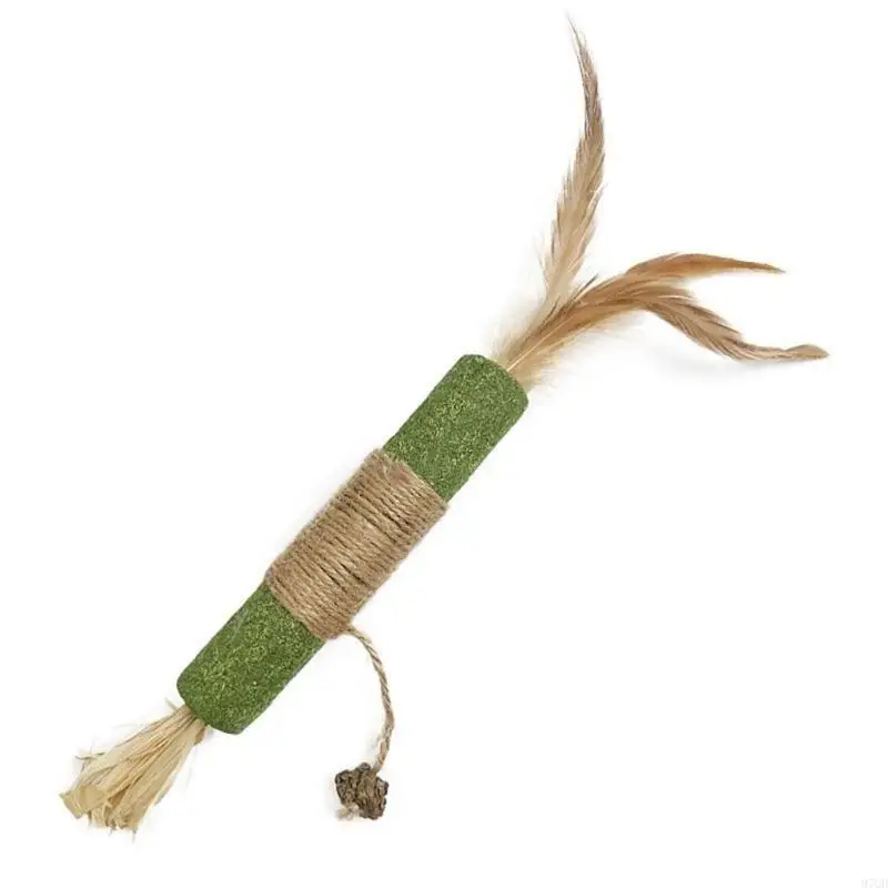 97QD التسنين Catmint Cats Toy Toy Teath Clean لعق Teaser Toy Cats Toy Catmint Toy