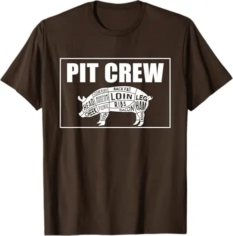 I'd Smoke That Patriotic BBQ American Flag 4th of July Herren-T-Shirt BBQ Barbeque Der beste Begleiter für PitMaster. Das Pit-Crew-T-Shirt – Detail 11