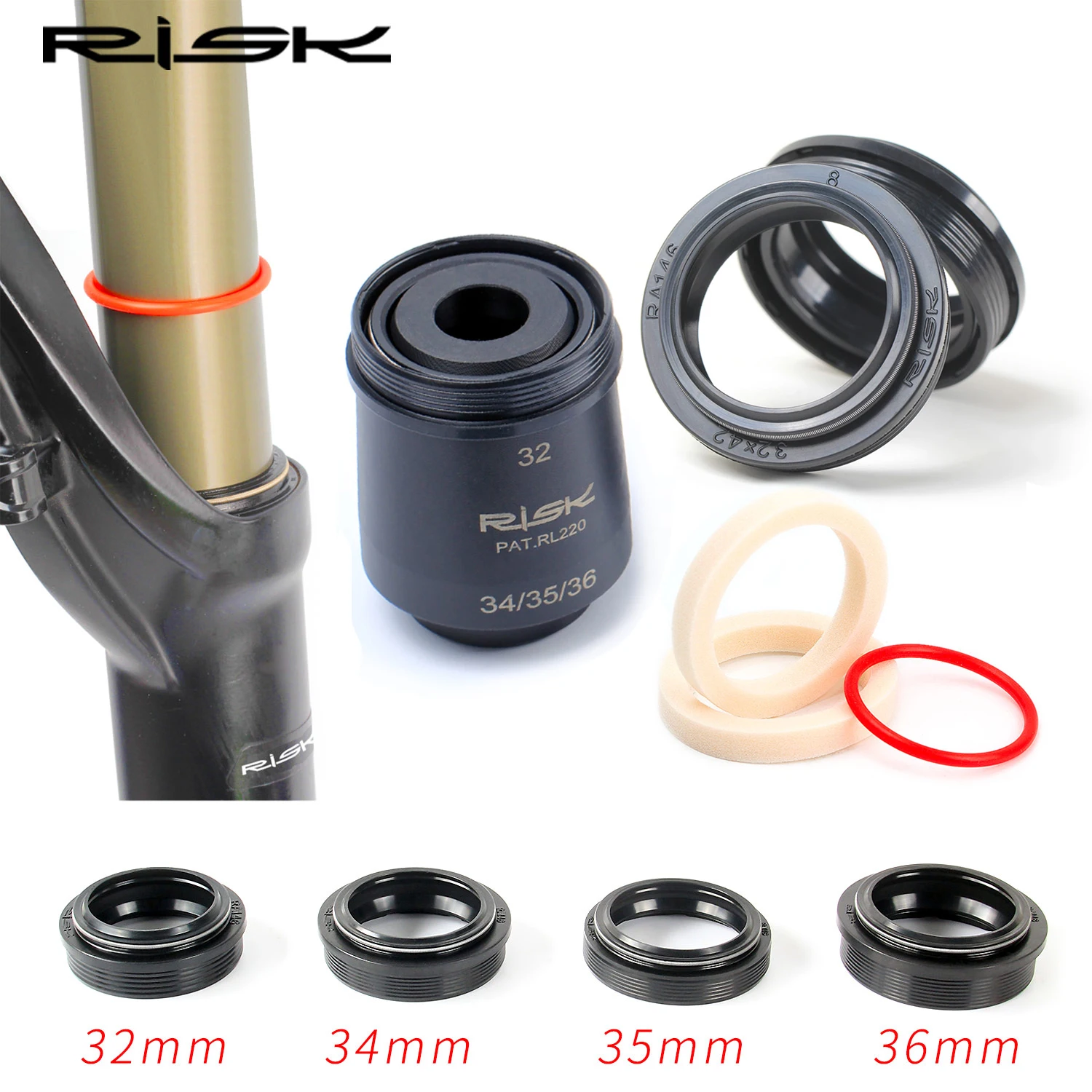 Bicycle Front Fork Dust Seal 32mm 34 35 36mm Dust Seal Foam Ring for Fox/Rockshox/Magura/X-fusion/Manitou Fork Repair Kits Parts