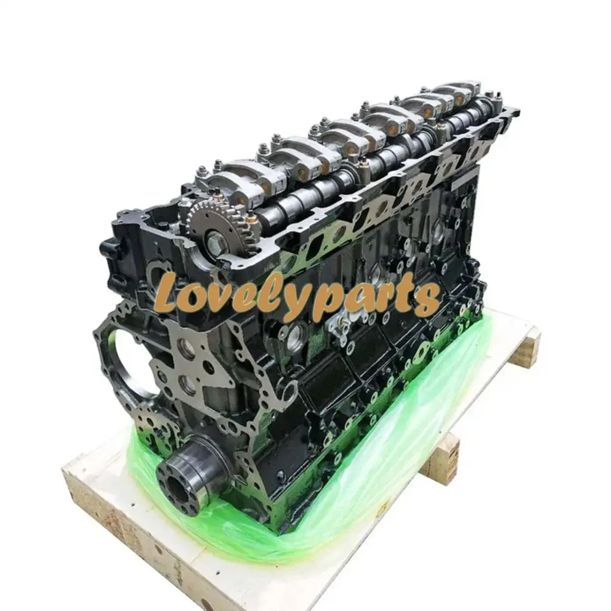 6HK1 Long Block Cylinder Block Assembly w/ Camshaft Rocker Arm Cylinder Head Loaded Direct Injection Type