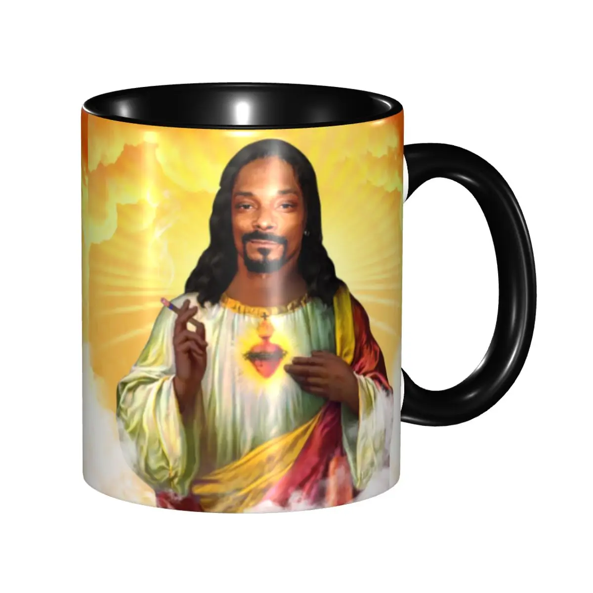 Saint Jesus Snoop Dogg Music Rapper Coffee Mugs DIY Customized Ceramic Mug Creative Present