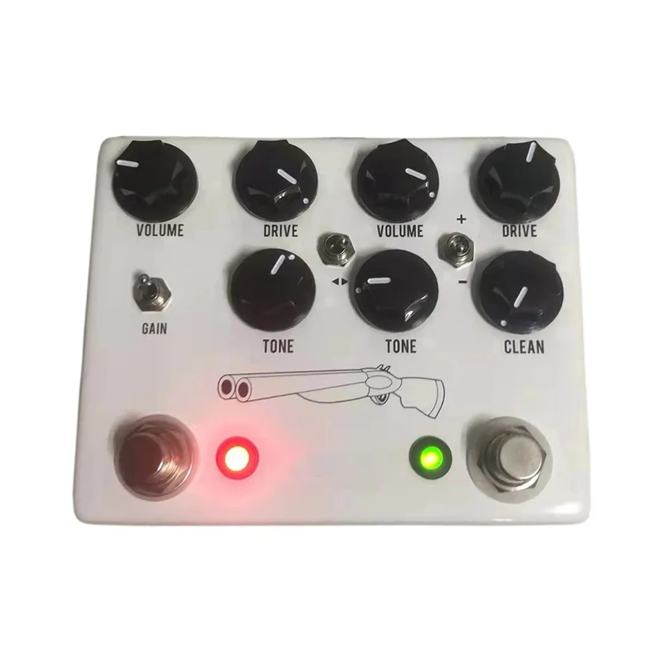 クローン　LYR PEDALS DOUBLE SUPER OD V4 LY-ROCK Doublebarrel V4 Double Tube Overdrive Effector Pedal