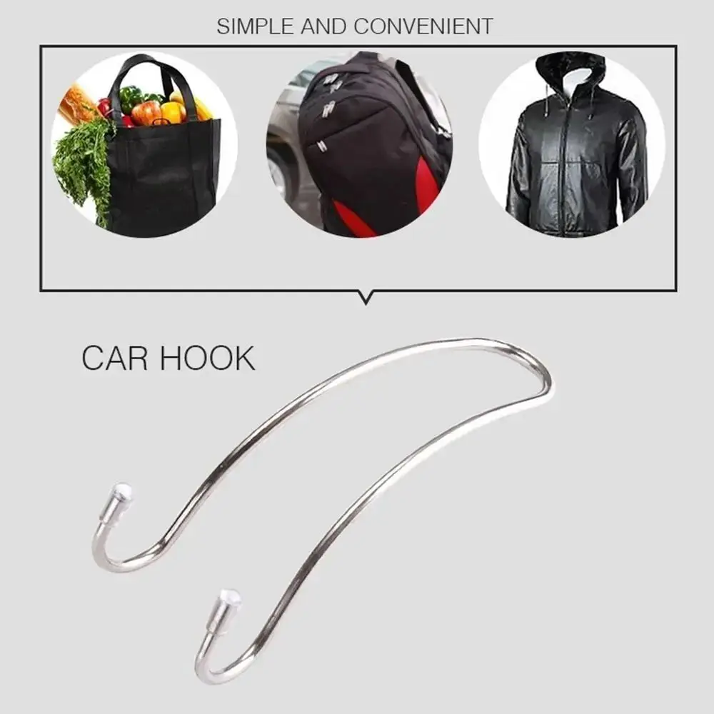 Metal Car Seat Headrest High Quality Multi-function Hidden Hanger Bag Hook Car Seat Hook