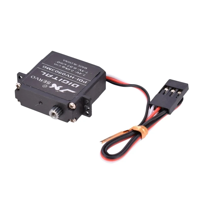 JX 9g Mini serwo PDI-HV0903MG DC6 ~ 7.4 V 2.6kg cyfrowy obudowa z tworzywa sztucznego sterujący RC puszczania samolotów drona