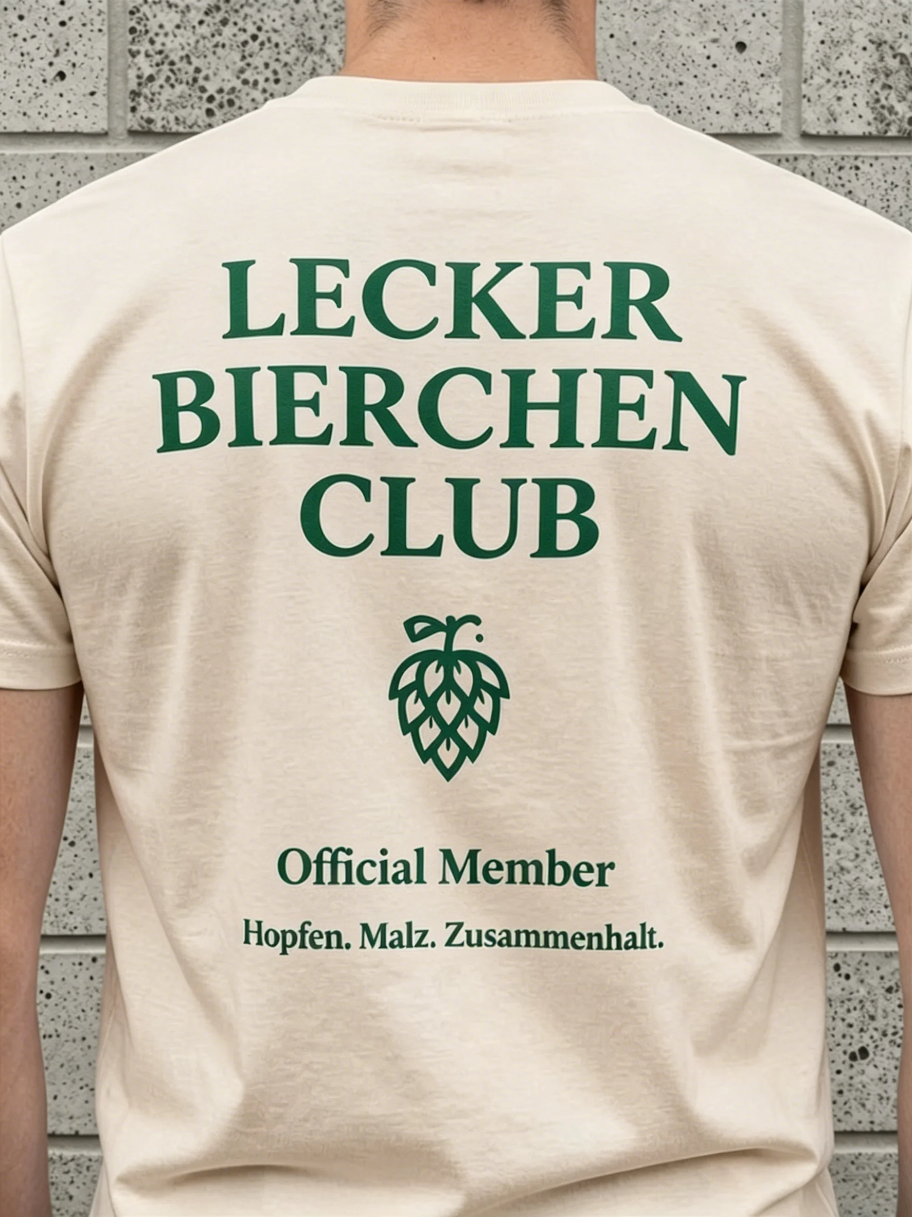 T-shirt graphique drôle pour hommes et femmes, avec inscription « Meme Lecker Bierchen Club Membership Beer Lovers », cadeau populaire pour les hommes et les femmes, toutes saisons