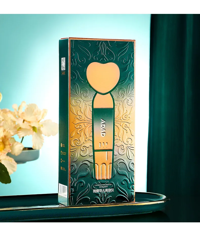 Elektrisch massage-introductie schoonheidsapparaat, hartvormig liftende oogtrillingen, draagbaar V-gezichtsmassageapparaat