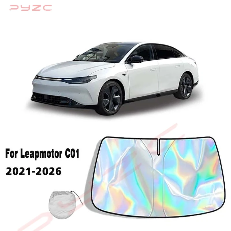 For Leapmotor C01 2021-2026 Car Windshield Sunshade Cover Front Window Sun Shade Visor Auto Interior UV Protection