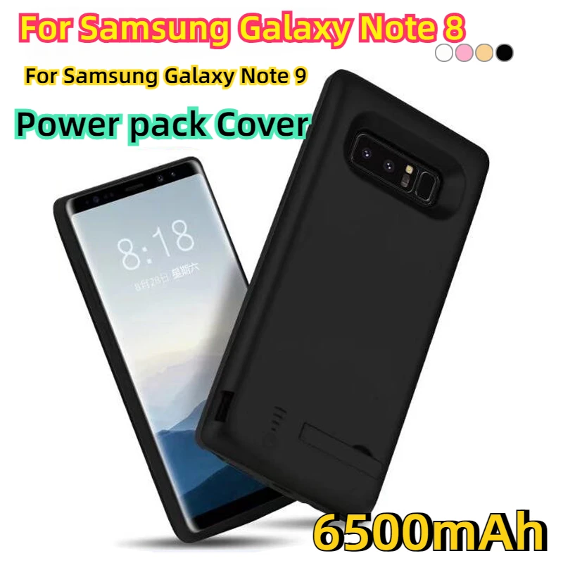 For Samsung Galaxy Note 8 Power pack Cover 6500mAh Shockproof Battery Case  For Samsung Galaxy Note 9 5000mAh USB Charger Case