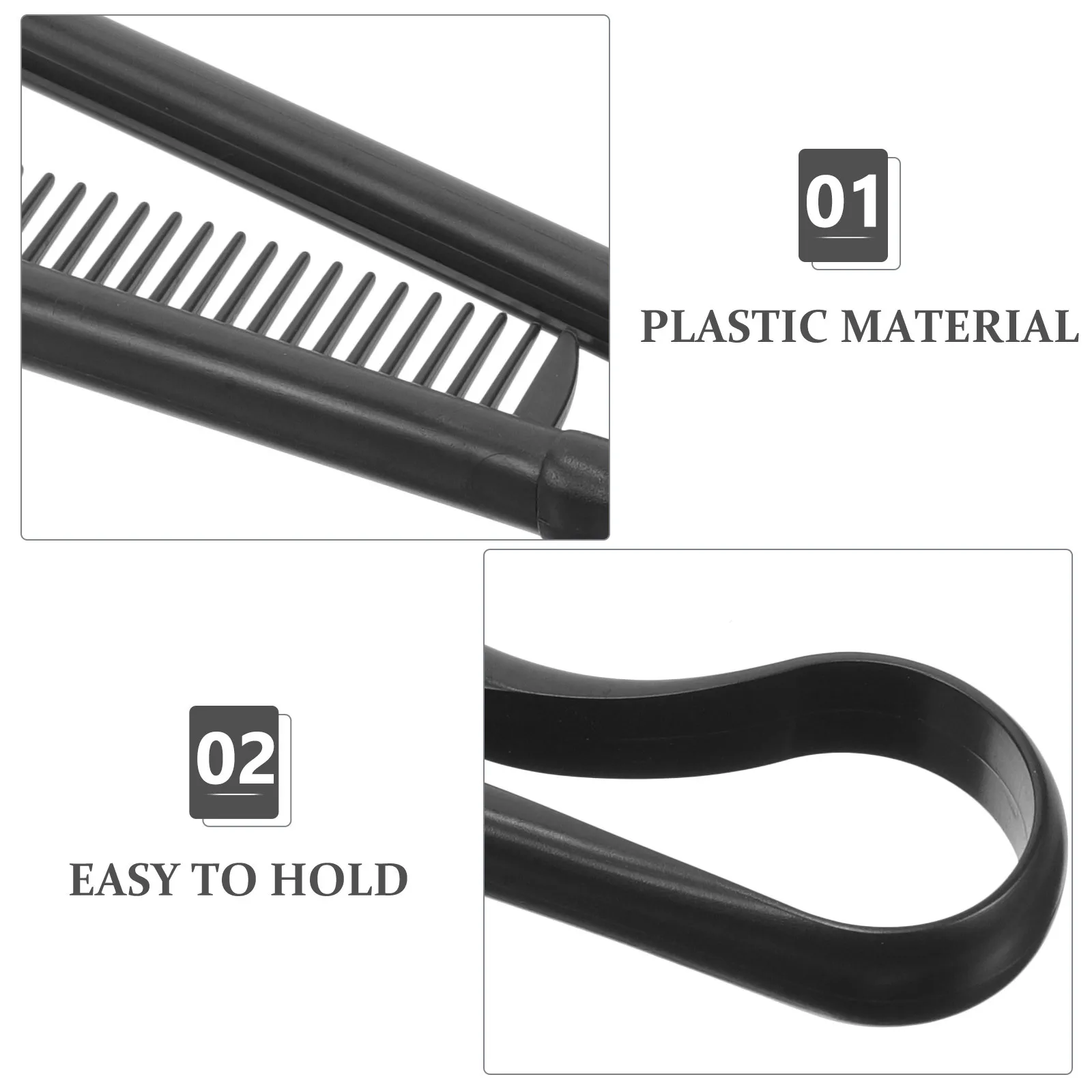 

Hair Straightening Comb V-Shaped Plastic Durable Lightweight Foldable Hairdressing Tool for Home Salon Straightener Comb