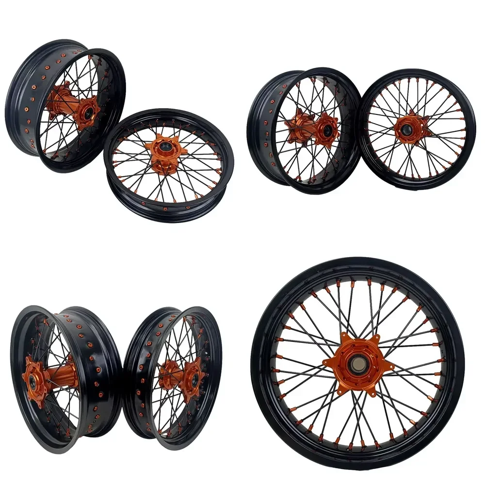 【2026 New Design】 High Quality EXC XCW SXF 250 Supermoto Wheels Set Accessories for Motorcycles