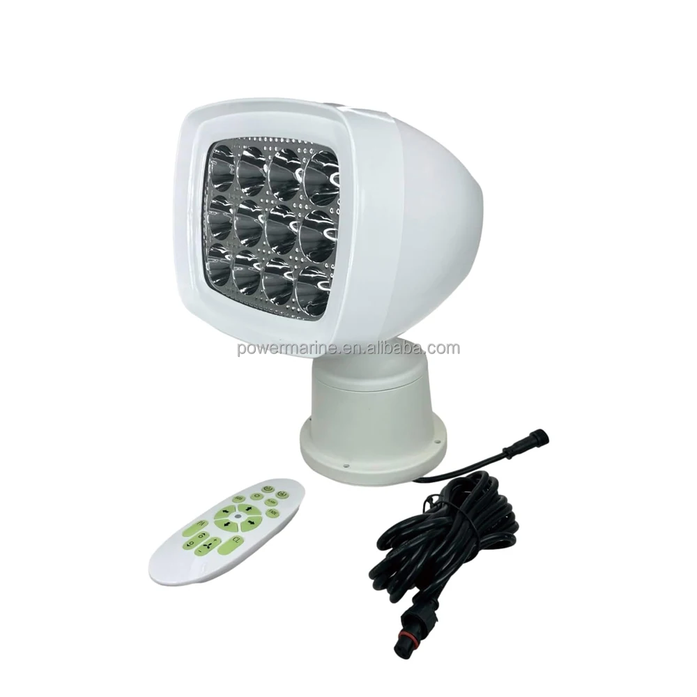 LED Marine Search Light Searchlight 12v 24v Boat Accessories 60W Marine Flood Light