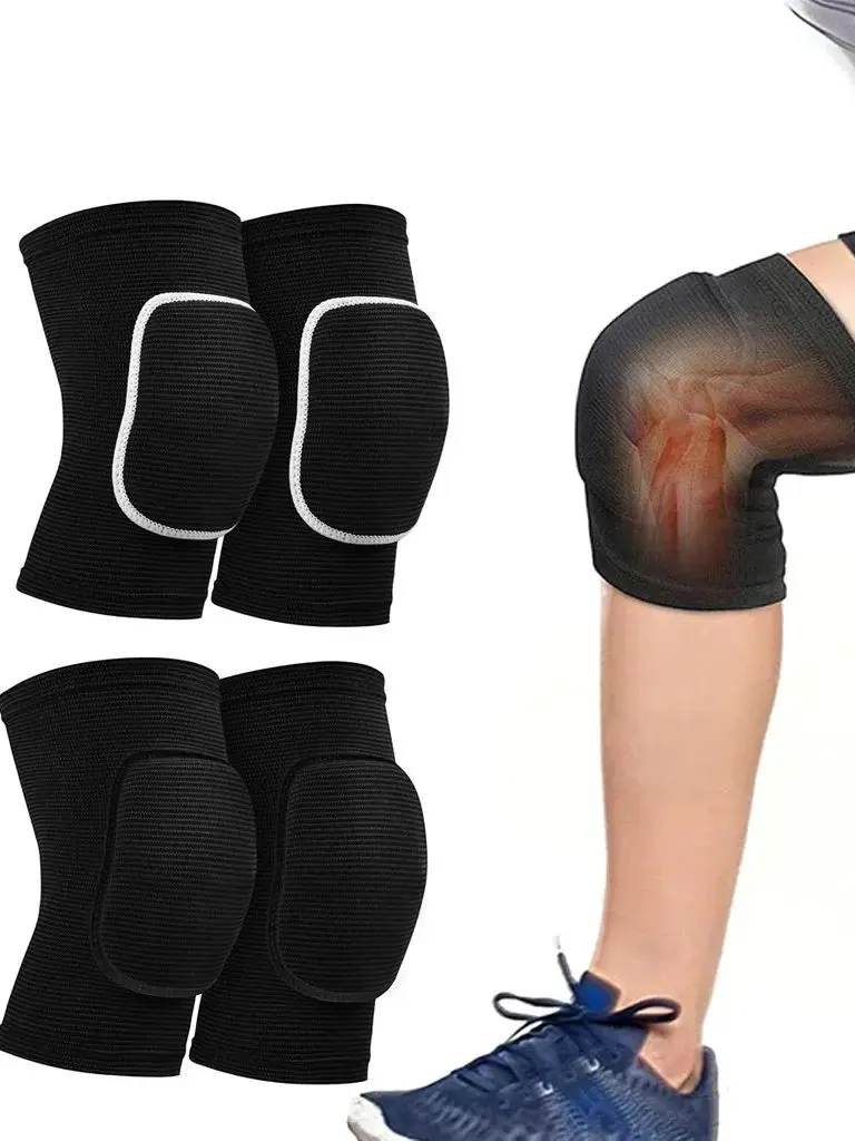 1 Stück Schutz-Knieschoner für Sport, geeignet für Männer, Frauen und Kinder, zum Schutz der Knie, für Tanz, Yoga, Volleyball, Fußball, Radfahren und Tennis. – Detail 1