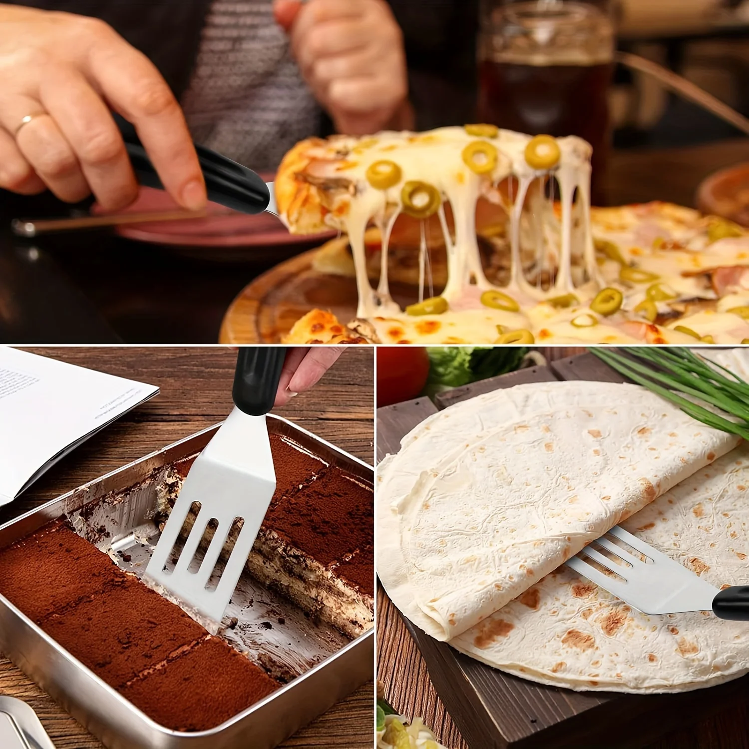 1pc キッチン用スパチュラ、ブラウニー、クッキー、ラザニア - Okonomiyaki Spatula のレビューと価格