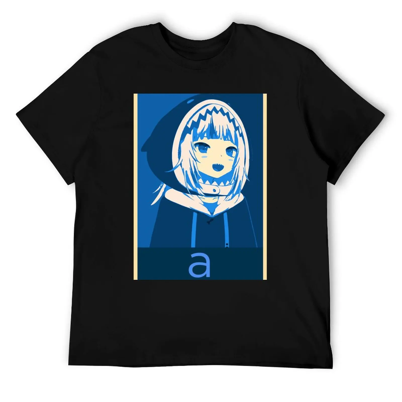 

Hololive EN Gawr Gura a Posterized T-Shirt man t shirt graphic man tshirt printed t shirts for man T-Shirt