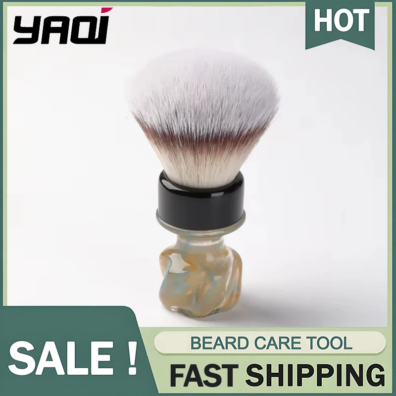 YAQI Nebula 28MM Synthetic Knot Wet Shaving Brush Lightweight Ergonomic Resin Handle For Provide Shaving Comfort And Stability