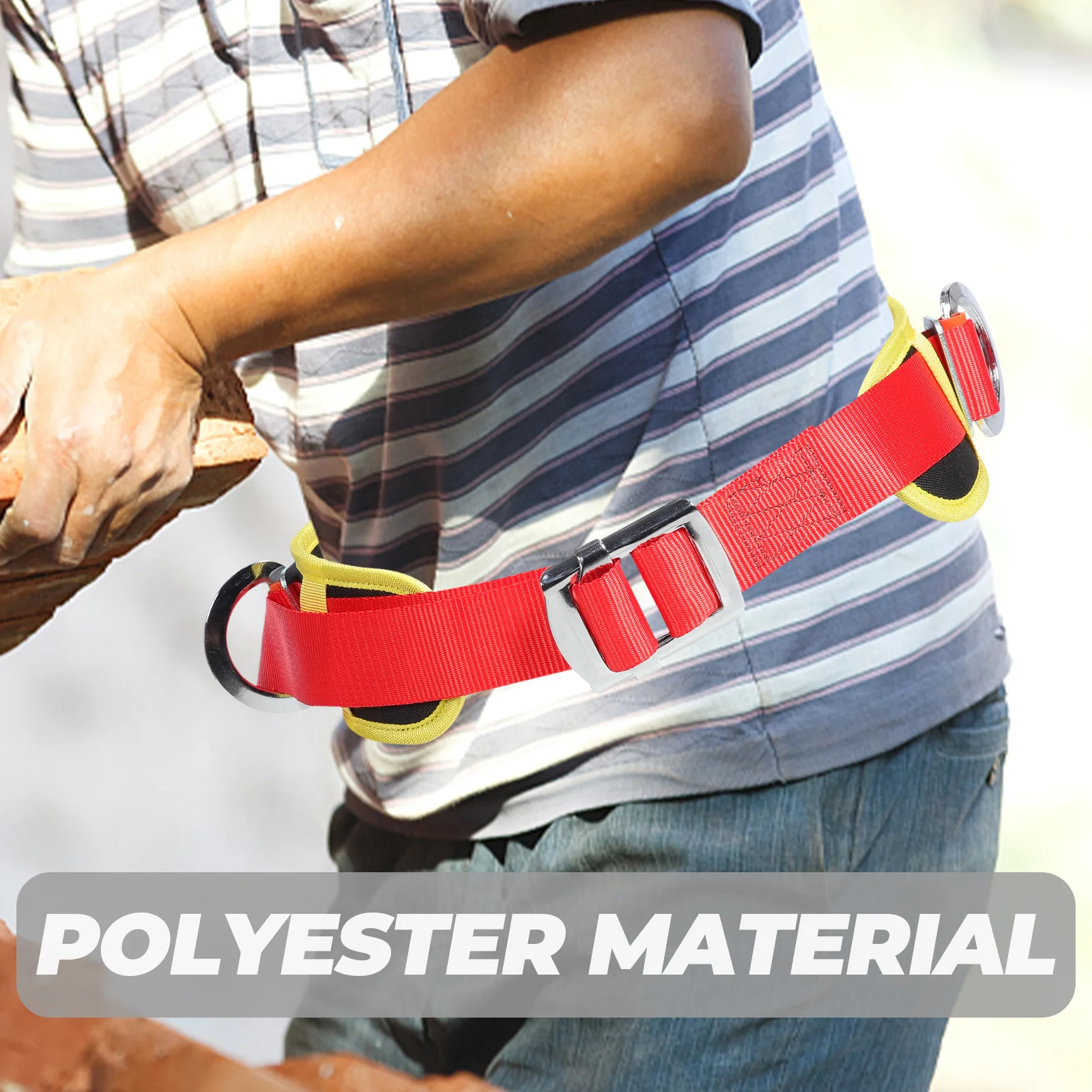 

Single Waist Heavy Duty Climbing Welding Construction Polyester Strap for Sport Outdoor