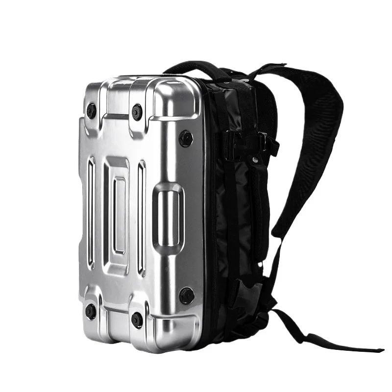 For Mecha Style Backpack Riding Motorcycle Helmet Bag Hard Shell Full Helmet 18