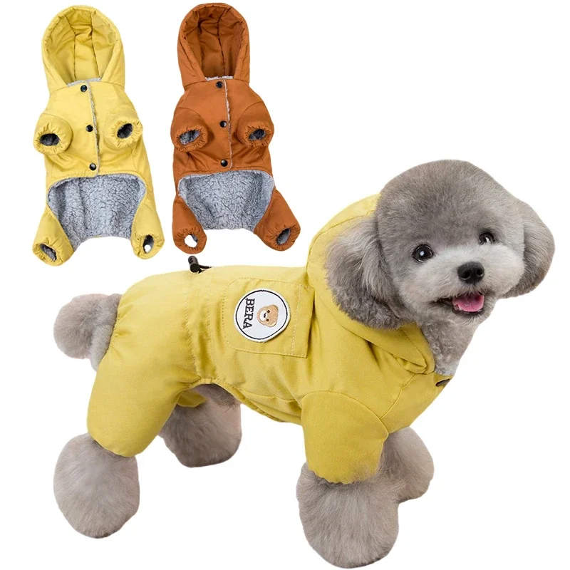 

Waterproof Puppy Jumpsuit for Samll Medium Dogs Coat Winter Pet Jacket French Bulldog Chihuahua Outfits Yorkies Poodle Costumes