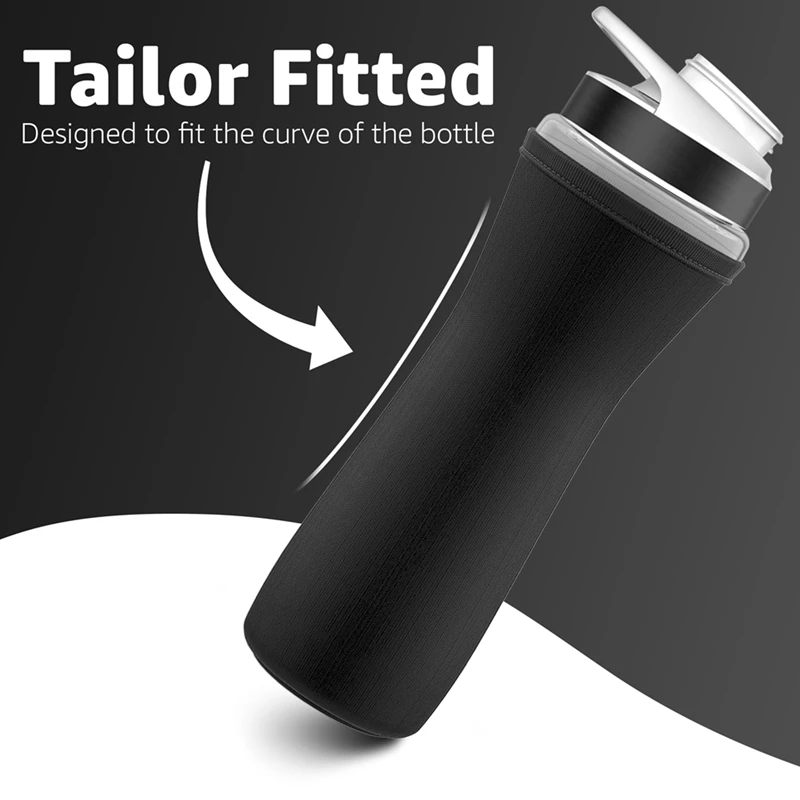 2PCS 22Oz Sleeve For Cirkul Water Bottle Fits 22 Oz Plastic And Stainless Steel Bottles Neoprene Sweat Absorbing