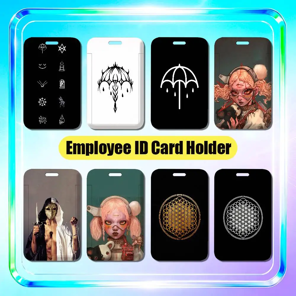 For Bring Me The Horizon BMTH Employee ID Card Holder Office Badge Student Bank Work Credit Holders Hard Case Shell