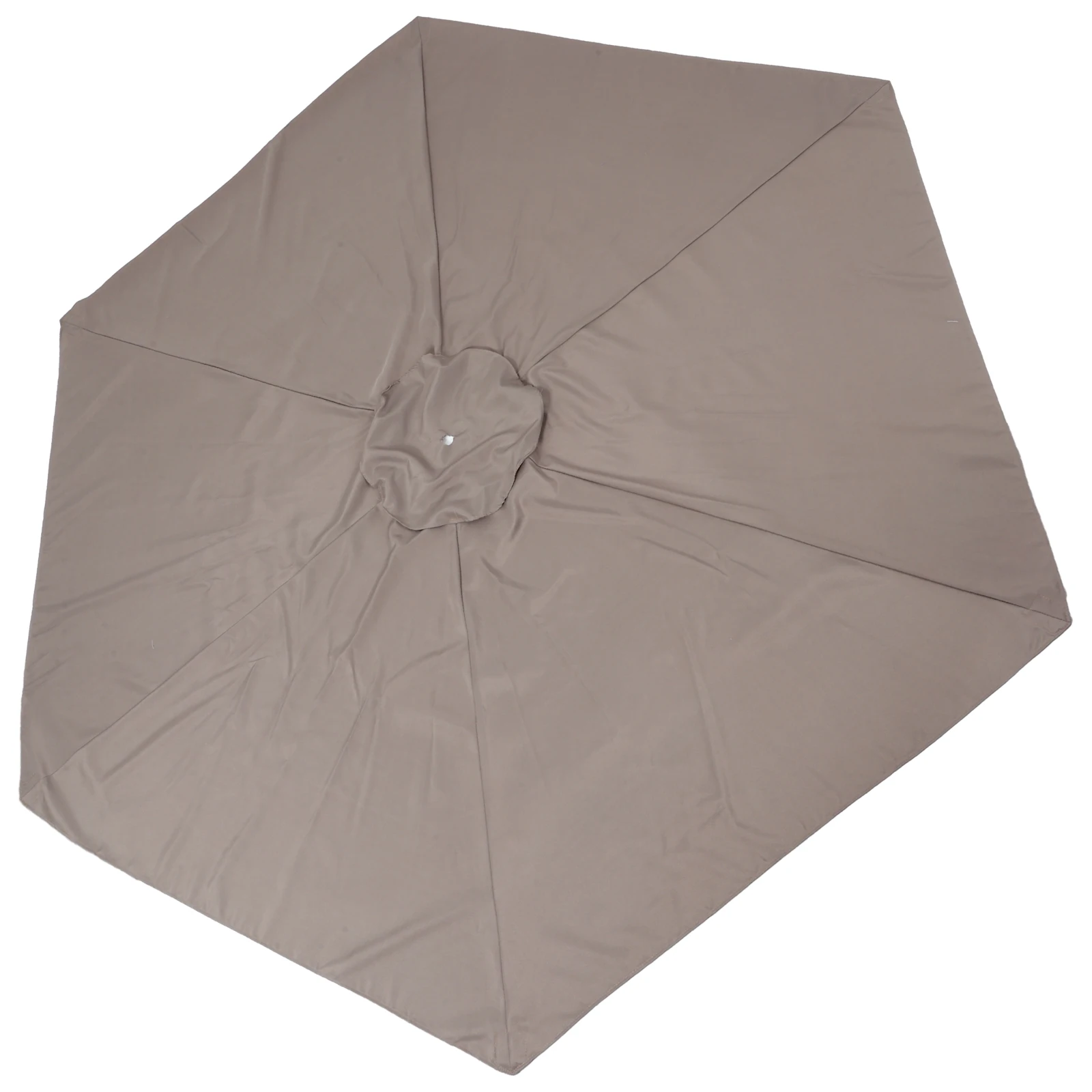

Outdoor 2.7m 6 Rib Sun Shade Canopy Replacement Parts for Patio Umbrella Brown Color Windproof Rain Proof Garden Cloth