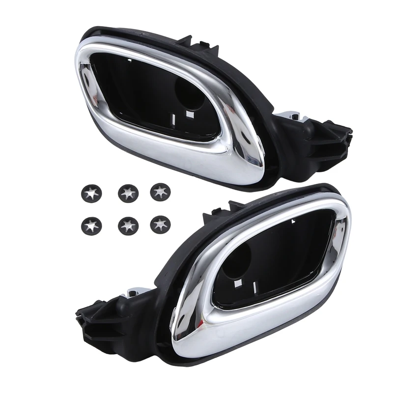 

Car Left & Right Side Chrome Door Inside Open Handle Parts Fit For Chevy Camaro 2010-2015 20955311 20955302