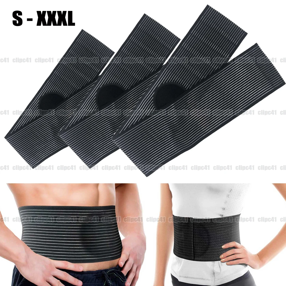 Umbilical Hernia Belt, Abdominal Binder with Support Pad, Post-Surgery Navel Truss for Ventral/Epigastric/Incisional Hernia