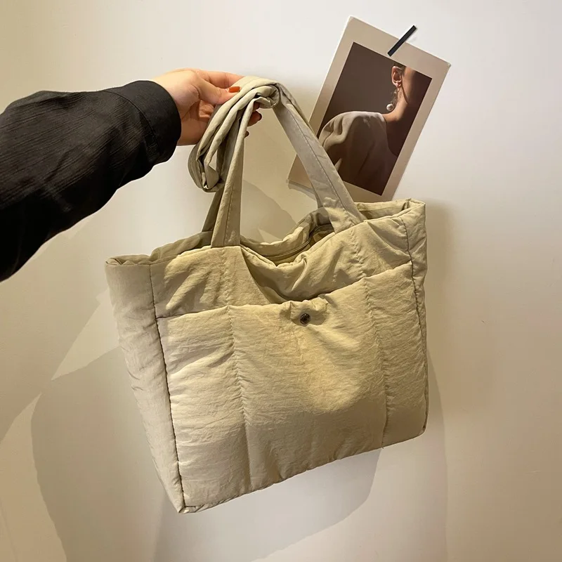 Autumn Winter Large Capacity One Shoulder Backpack Female Student Class Handbag Leisure Versatile Tote Bag Bags for Woman