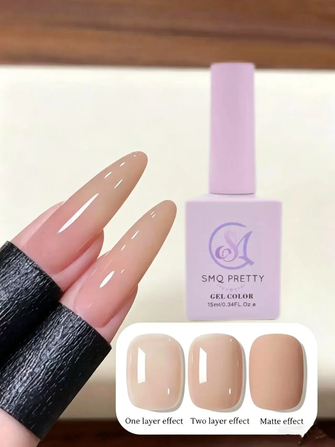 15ML Naked Nail Gel Polish Nails Gel Polish, Semi Permanent Varnish Nail Glue Soak Off UV LED Nail Polish Manicure Nail Supplies
