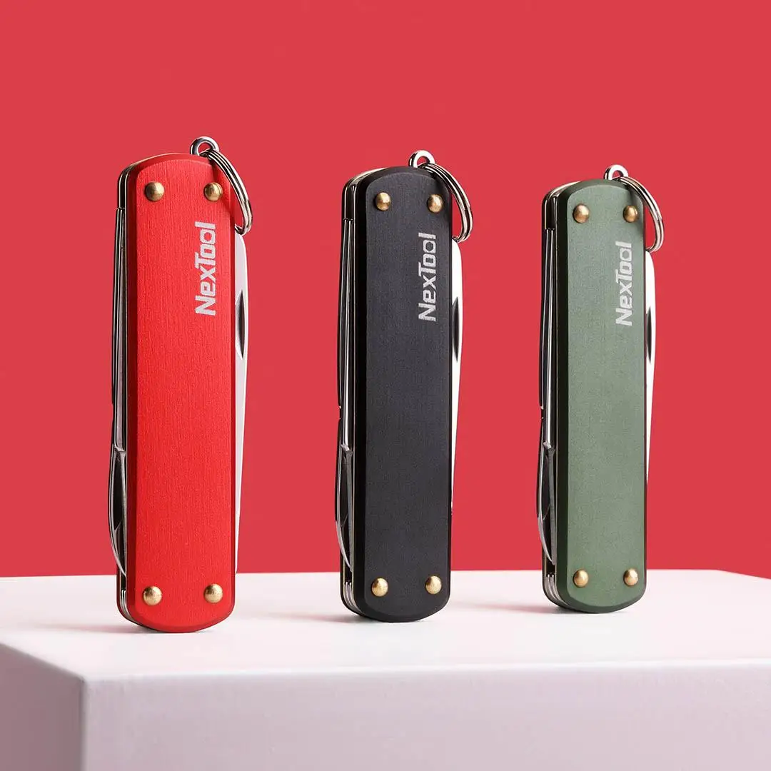NexTool EDC Mini Knife Multitool Folding Scissors Screwdriver Pocket Portable Outdoor Cutter Multipurpose Repair Tools Key Chain