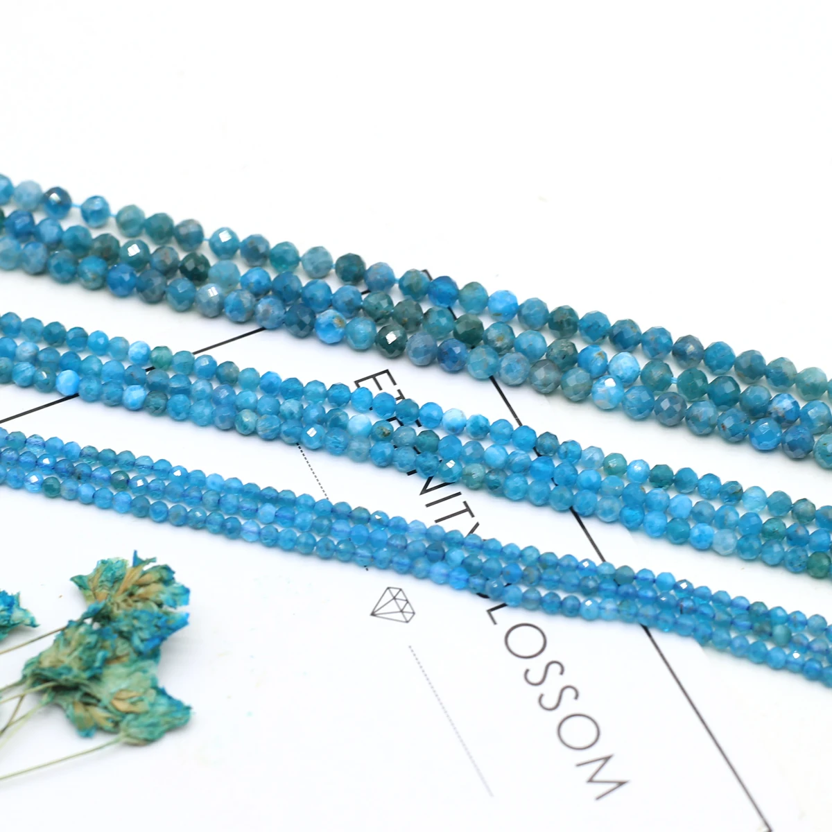 2/3mm Natural Stone Beads Faceted Apatite Loose Gemstone Bead for Jewelry Making Diy Women Bracelet Necklace Accessories