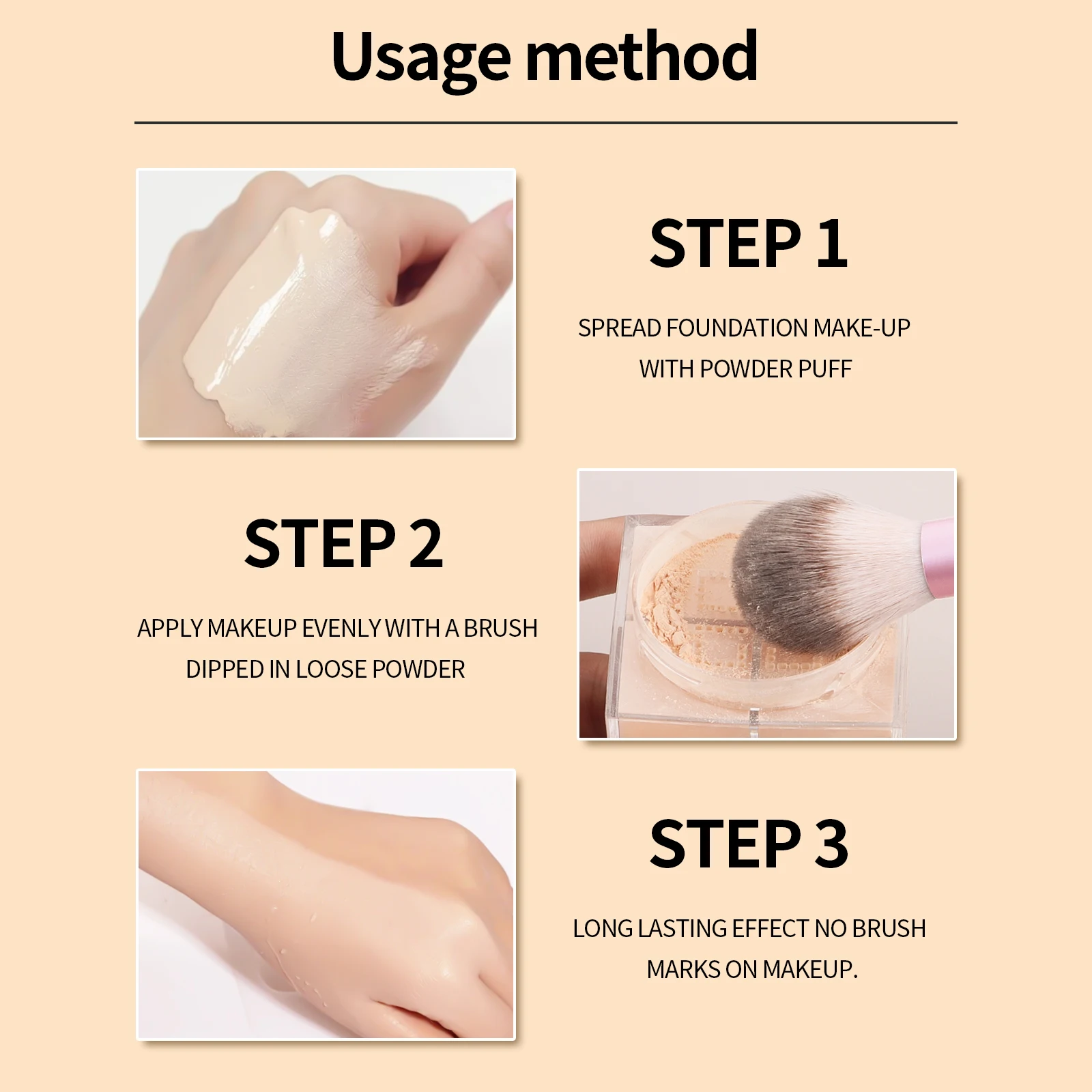 1PC ombre à paupières poudre fard à joues pinceau de maquillage Long Tube pinceau de maquillage outil de maquillage cheveux en Nylon tête de brosse ronde grande tête de brosse longue