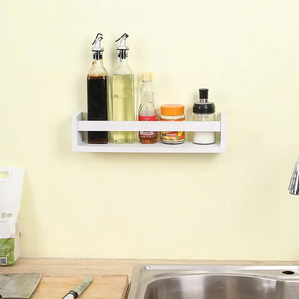 

Wall-mounted Bookshelf Wooden Wall Storage Rack with Strong Load Capacity Anti-slip Design Multi-functional Organizer for Baby