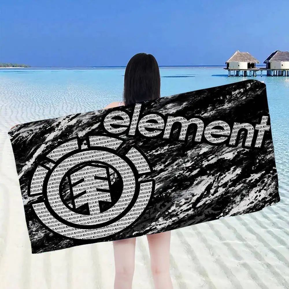 E-ElementS skateboard logo Microfiber Blanket Quick Drying Beach Towels Oversized Printing Super Absorbent Pool Towel Blanket