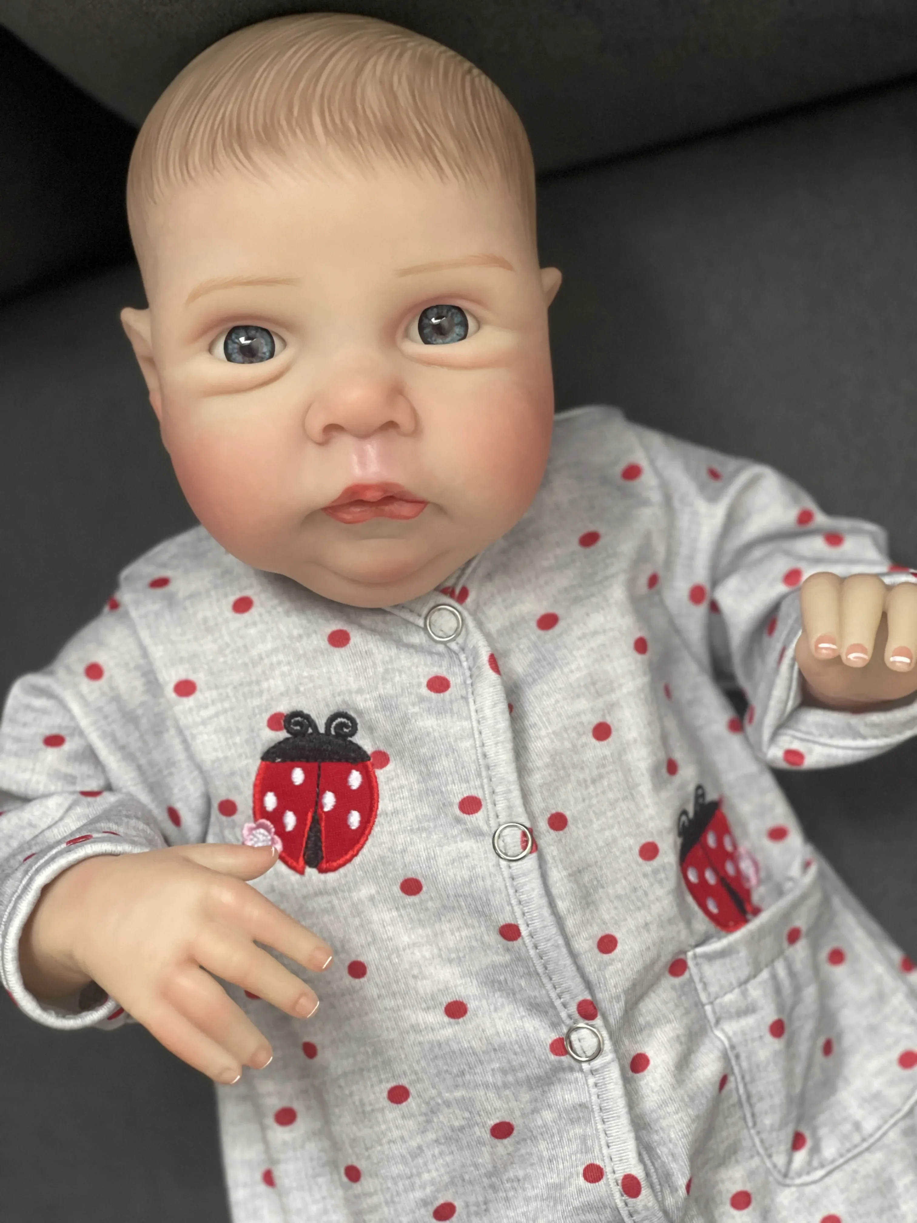 

48cm Miley Soft Cloth Body Reborn Baby Doll Same As Photo Lifelike 3D Skin With Visible Veins High Quality for Girls Gift