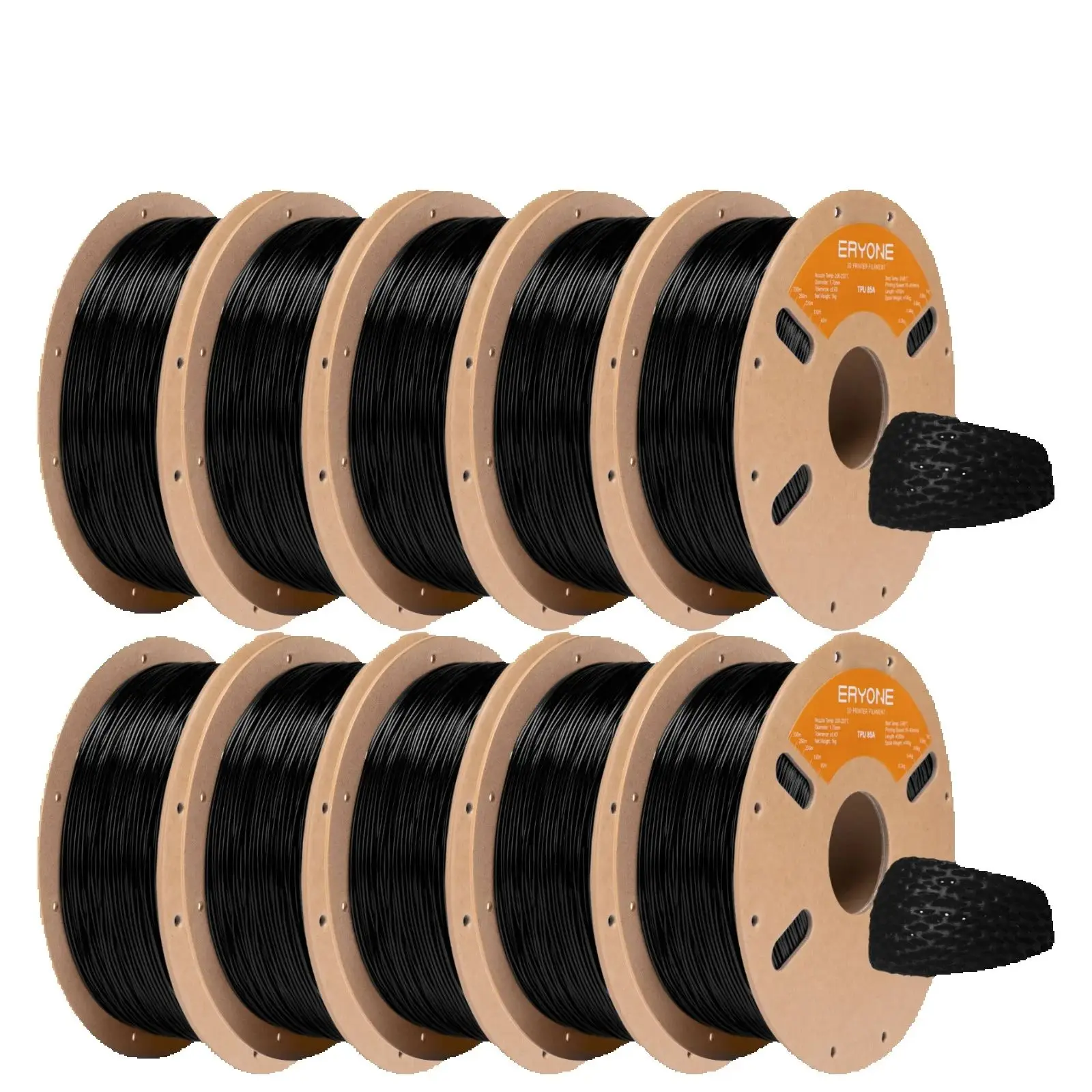 ERYONE TPU 85A Filament 1,75mm +/-0,03mm, Flexibles TPU 85A 3D-Drucker-Filament 1kg Spule (2,2 lbs), Ideal für Schuhe, TPU 85A