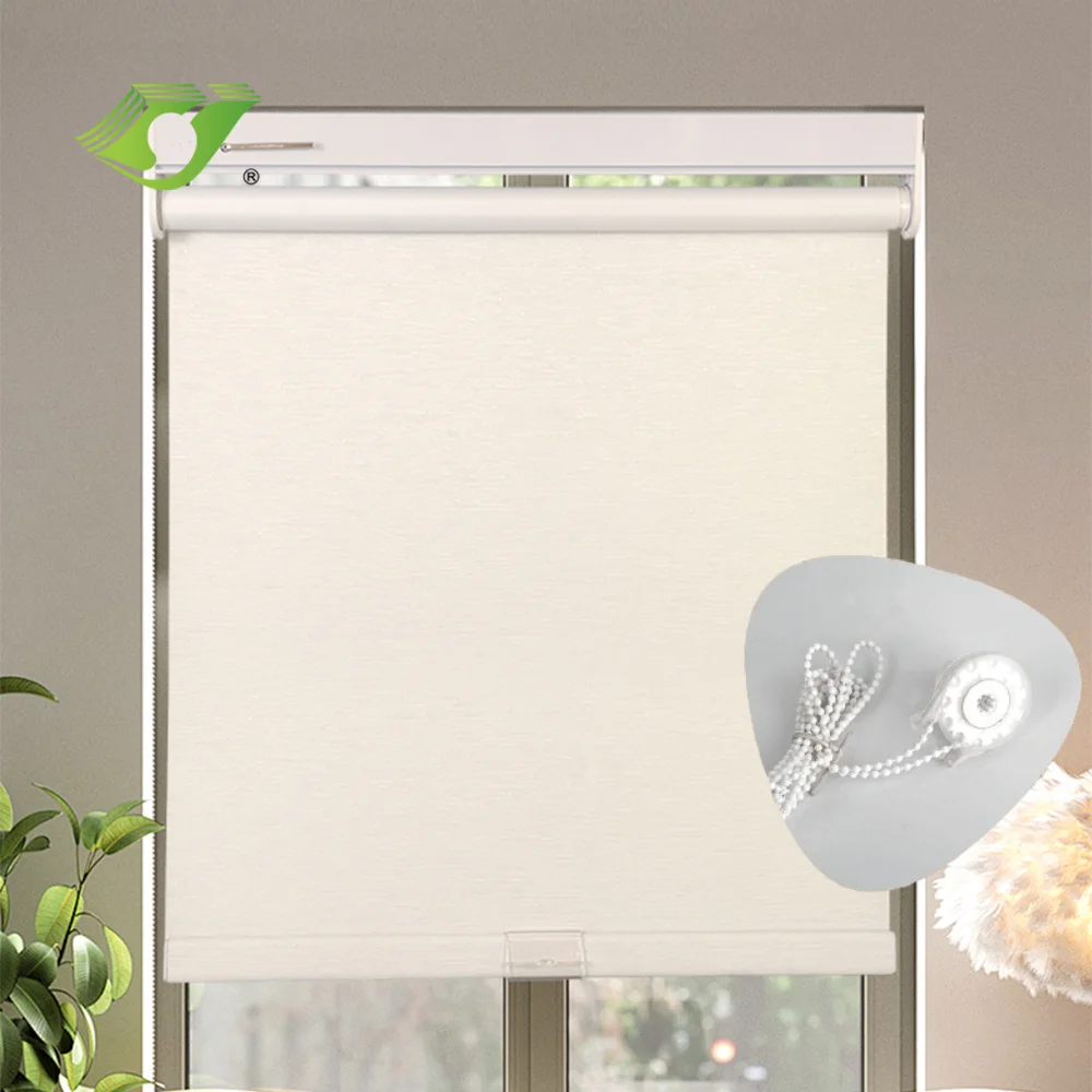 Without Drilling Cordless Roller Blinds for Window Shade Semi-Blackout Customization Cord-Free for USA Canada Home Decoration