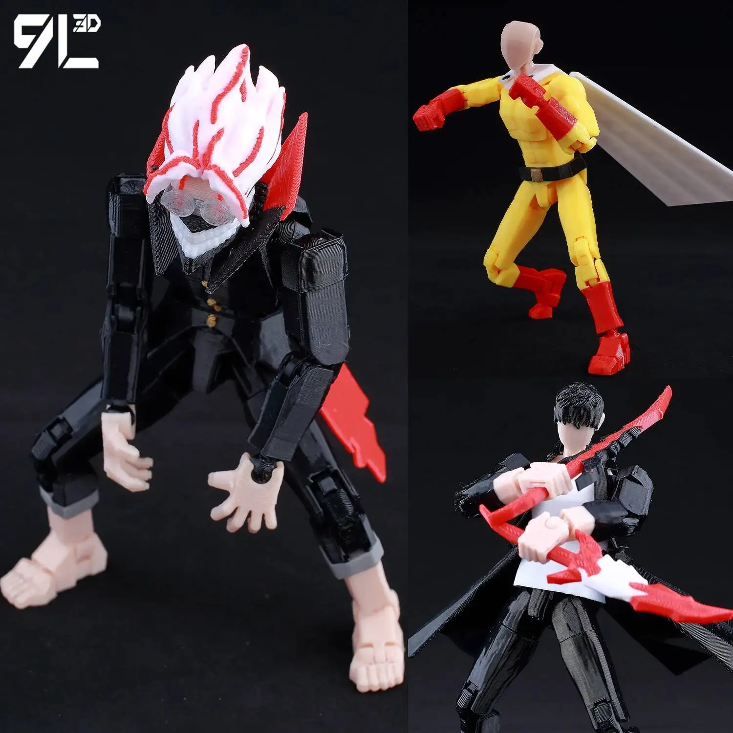 

9L3D Titan13 Full Body Movable Robot Toy Articulate Movable Doll with DIY Assembly for Games Collectible for Stop Motion Fan T13