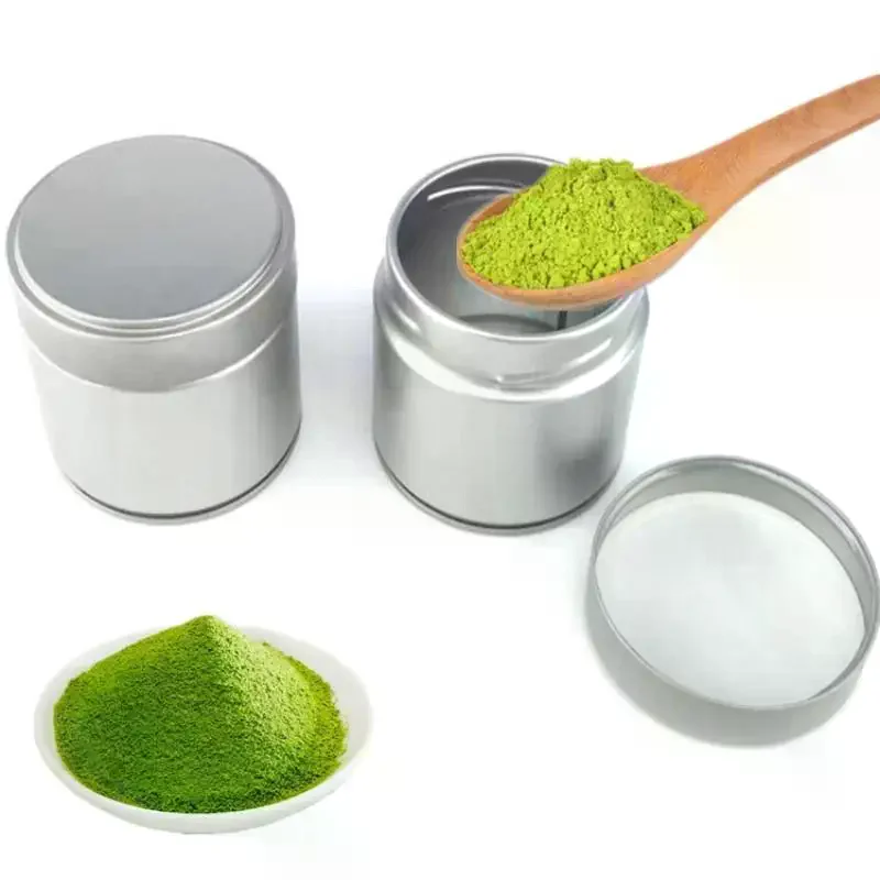 Portable Mini Matcha Powder Can Thick Tinplate Tea Sealed Jar Spice Storage Box Container Box Kitchen Gadgets Household