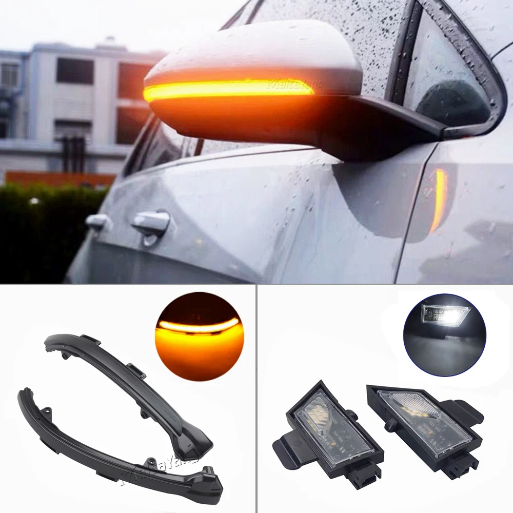 LED Under Mirror Light Dynamic Turn Signal Light For VW Volkswagen Golf 7 Jetta MK7 VII MK7 2021 Golf 7.5 GTI R Touran 2016-2020