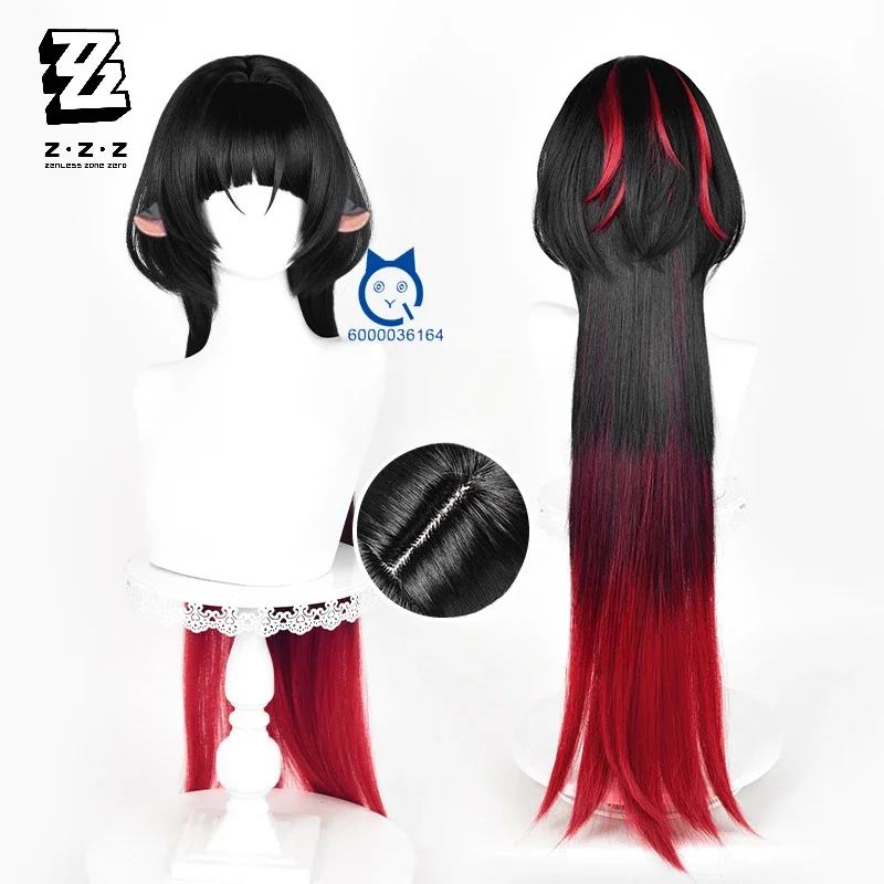 

Zenless Zone Zero Game Anime Expo Jane Doe New Arrival Cosplay Black Red Long 90cm Wig Game for Halloween Party Comic Con Coser