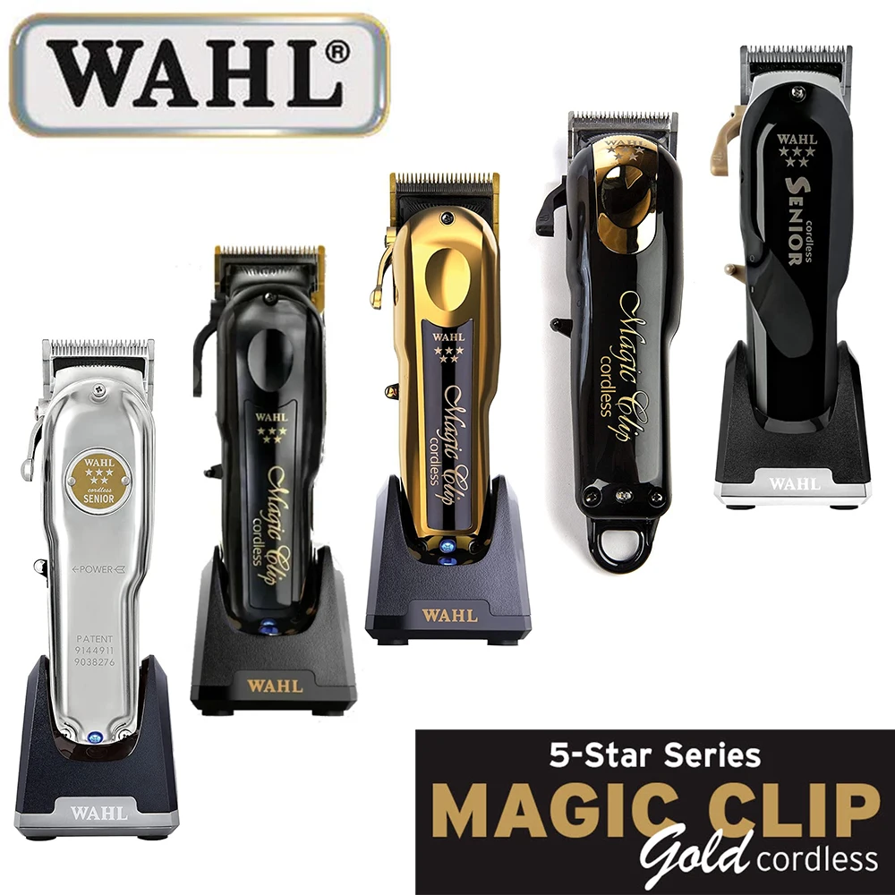 

Профессиональная машинка для стрижки волос Wahl Vapor 8148 Magic Clip Senior Barber, беспроводная машинка для стрижки волос, триммер для волос и бритва с фольгой для парикмахеров и стилистов