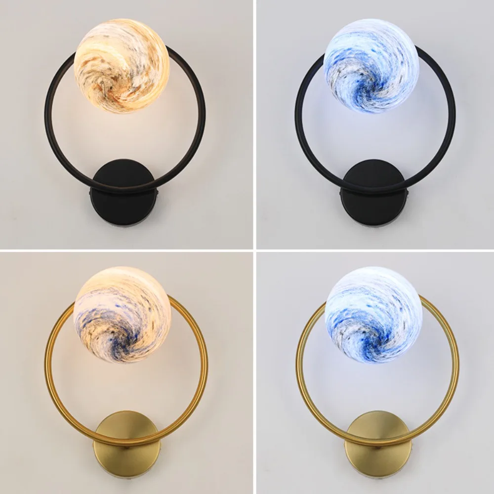 Wall Lamp Moon Wall Lamp Decoration Coffee Shop Corridor Corridor Hotel Guest Room Restaurant Bedroom Bedside Wall Lamp