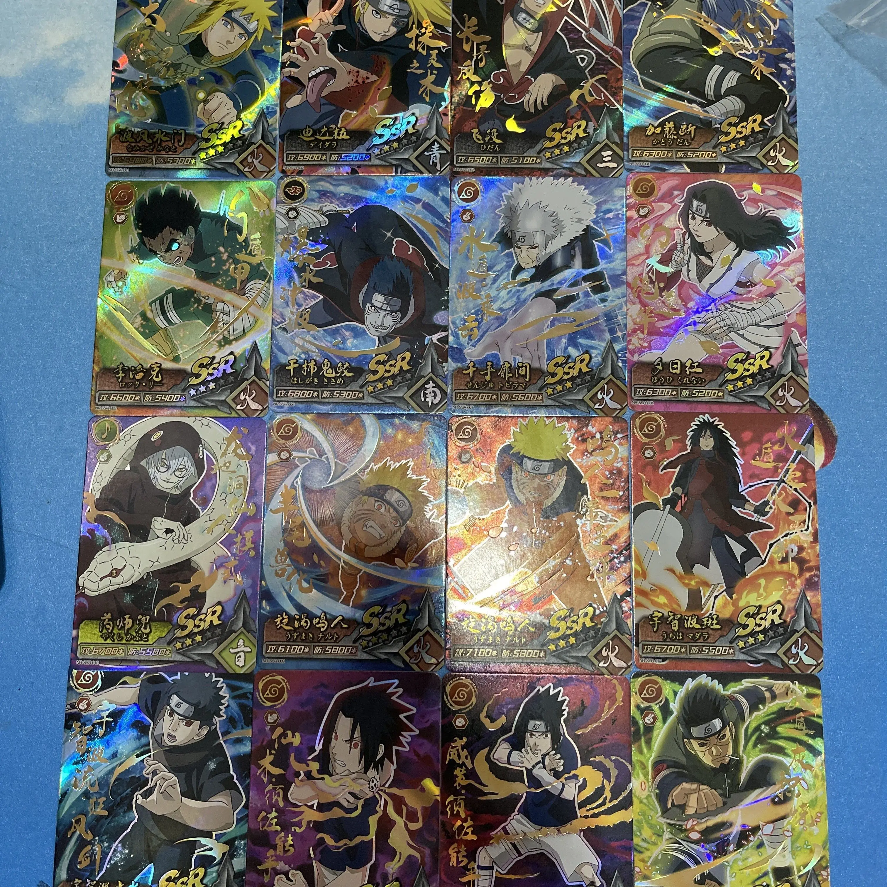 NarAAZr-Carte Flash de Collection de Personnages d'Anime, Série Cp Pr, Uchiha Sasuke, SenMozambique Hashirama, Bronzage, Jouets de Dessin Animé, Cadeau de Noël