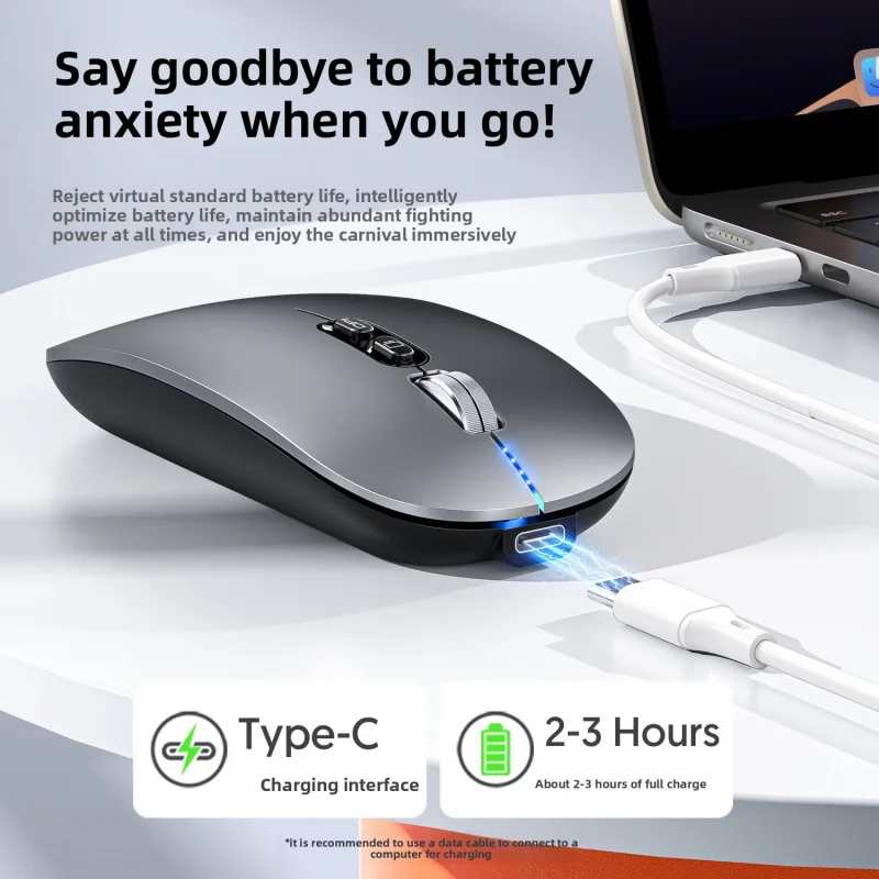 

M103 Wireless Bluetooth Mouse Three-Mode Battery Indicator Silent Computer Office Luminous Mouse